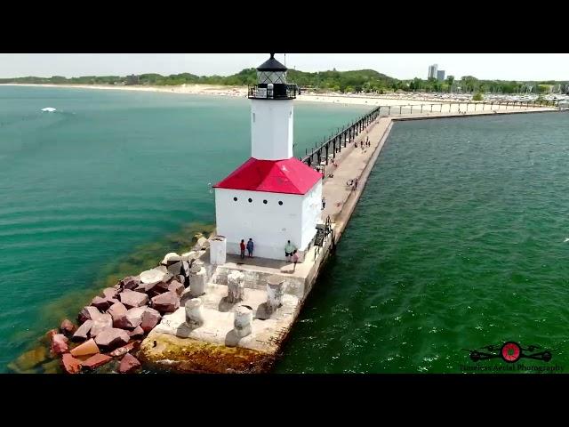 Must See Memorial Day Weekend Drone Tour Of Michigan City Lighthouse & Park 4K!