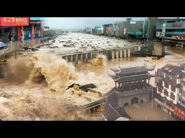 China on red alert: Floods overflowed 9 rivers, 30 lakes released water-many dams are about to break