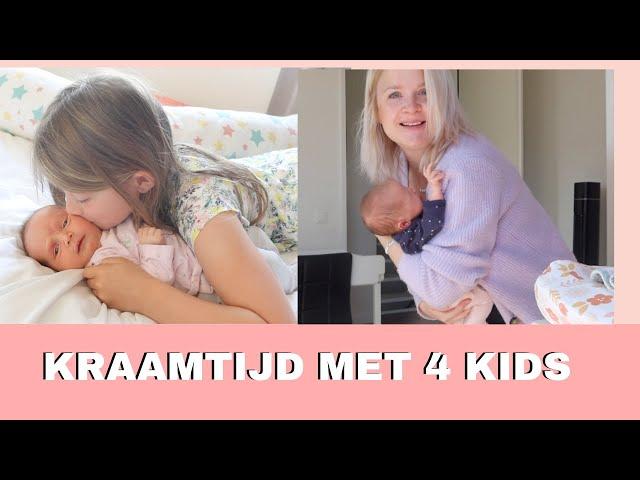 Kraamtijd met 4 KINDEREN | BABY Rosa Kraamtijd VLOG #2 | Meivakantie | Kellycaresse VLOG