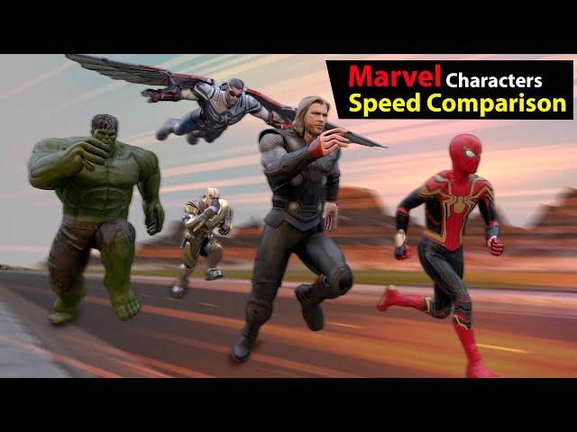 Marvel's Fastest Characters - A Running Speed Comparison!