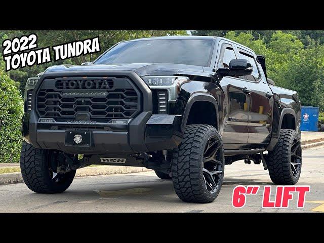 ** 2022 Toyota Tundra ** LIFTED 6” on 24x12 4Play wheels & 35” Fury tires