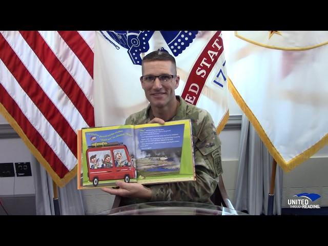 Sergeant Major Daniel Dailey Reads Buddy Bison's Yellowstone Adventure by Ilona E. Holland