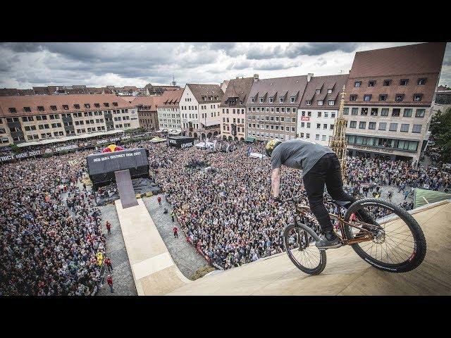 Nicholi Rogatkin goes full send with a 1440 at Red Bull District Ride 2017