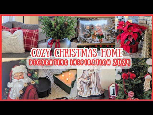  NEW! 2024 COZY CHRISTMAS DECORATING IDEAS FOR YOUR HOME  DECORATING FOR CHRISTMAS!