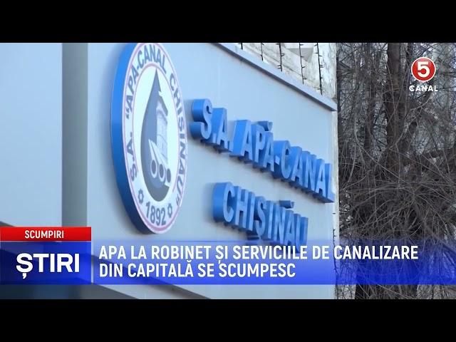 Apa la robinet și serviciile de canalizare din capitală se scumpesc