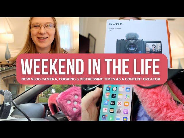 SPRING WEEKEND IN MY LIFE | Sony Camera, Meal Prep & Distressing Times As A Content Creator