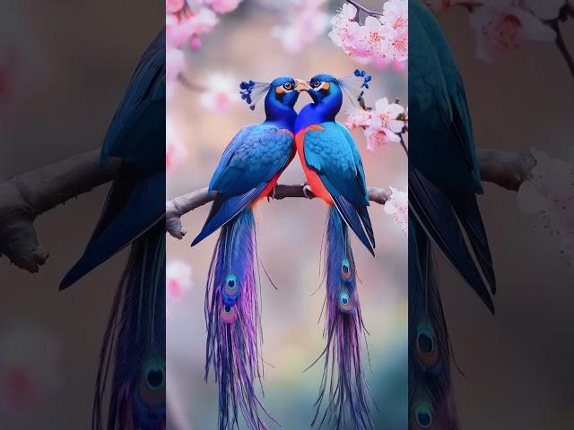 Cute beautiful birds #ai #nature #birdslover #oiseau #aiartwork #shorts #pets