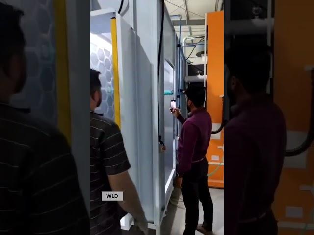 Automatic Electrostatic Powder Coating Line #automaticpackagingequipment #packagingequipment#machine