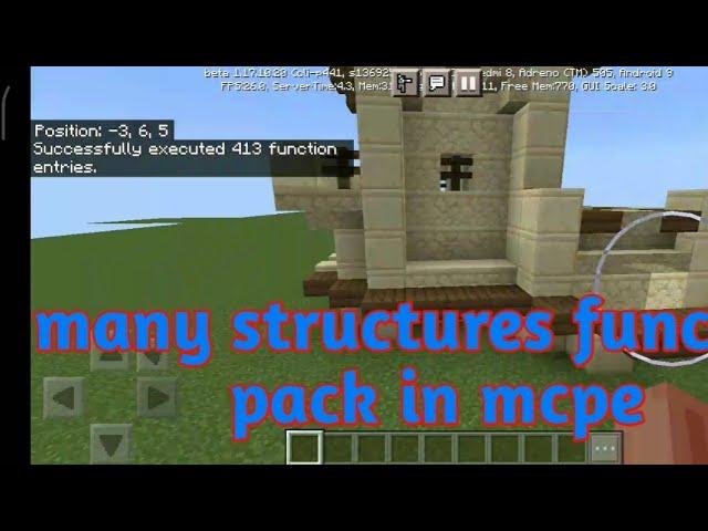 many structures function pack in minecraft pe