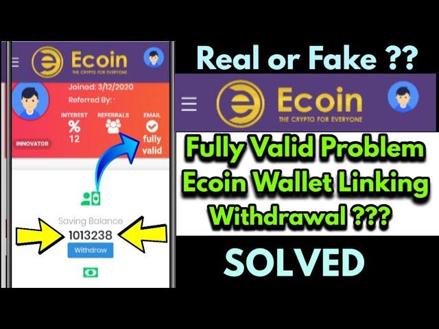  Ecoin Update, Ecoin earning, Ecoin withdrawal ??? , Real ???