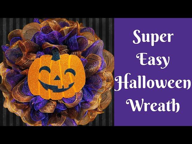 Halloween Crafts: How To Make An Easy Halloween Wreath | How To Make A Pull Through Wreath