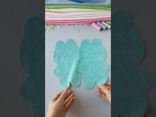 How To Sew A Plush Bunny  Super Easy Sewing Project #shorts #handmade
