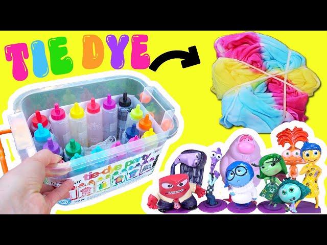 Inside Out 2 Movie DIY Tie Dye with Dolls! Crafts for Kids