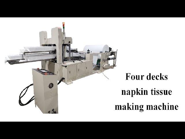 Four decks napkin tissue machine