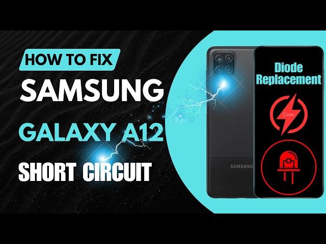 How to Fix Samsung Galaxy A12 Pre-Power Current Draw & Short Circuit | Diode & Inductor Replacement