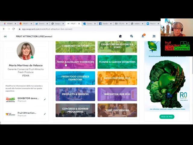 María Martínez de Velasco presents the Fruit Attraction LIVEConnect Exhibitor Guide