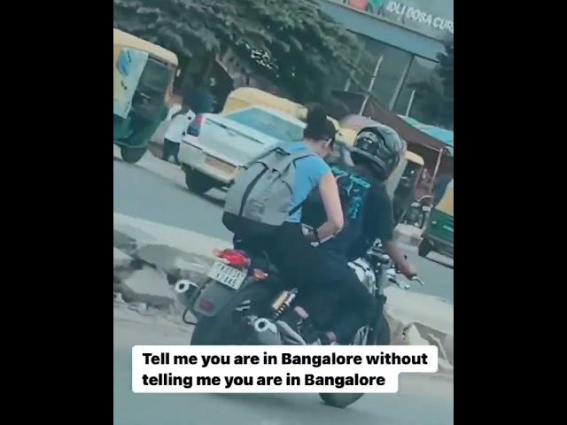 Just Bengaluru things! Woman seen using laptop on moving bike