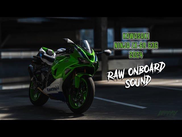 Ninja ZX-6R 2024 Raw onboard sound with Akrapovich