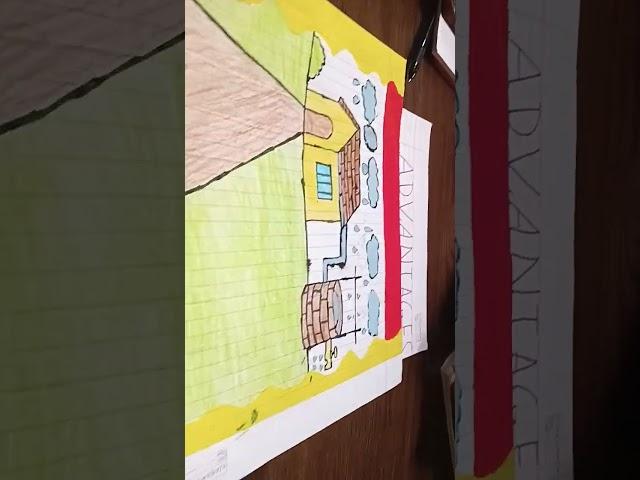 #science project on rain water harvesting #bts#please subscribe #