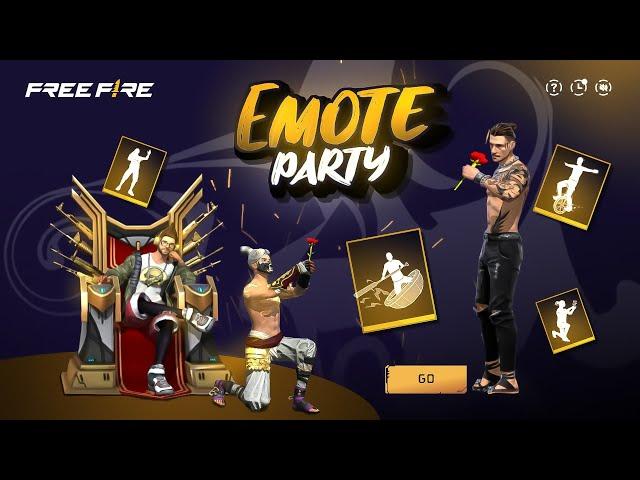 Next 100% Emote Party Event Free Fire|New Emote Party Event Bangladesh server |Free Fire New Event