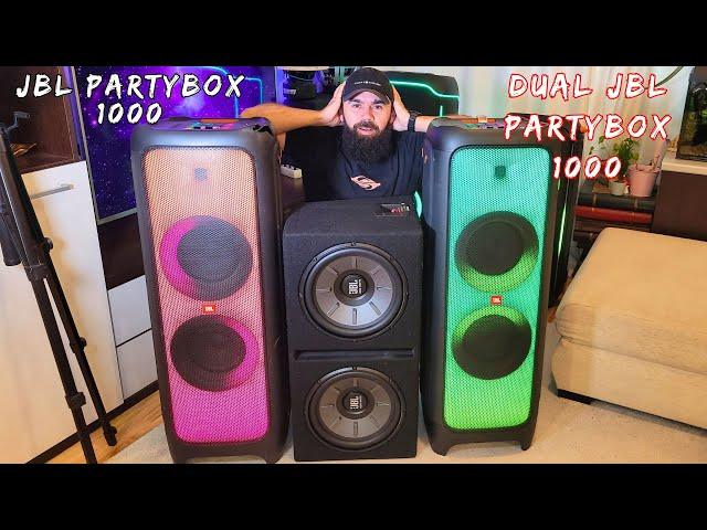 JBL Partybox 1000 VS JBL Partybox 1000 with 2 subwoofers !!!