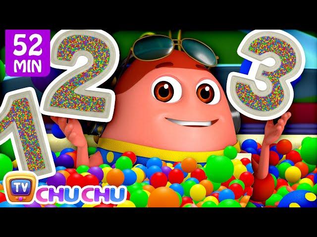 Learn Numbers 1 - 10 with Surprise Eggs Ball Pit Show + More Funzone Songs for Kids - ChuChu TV