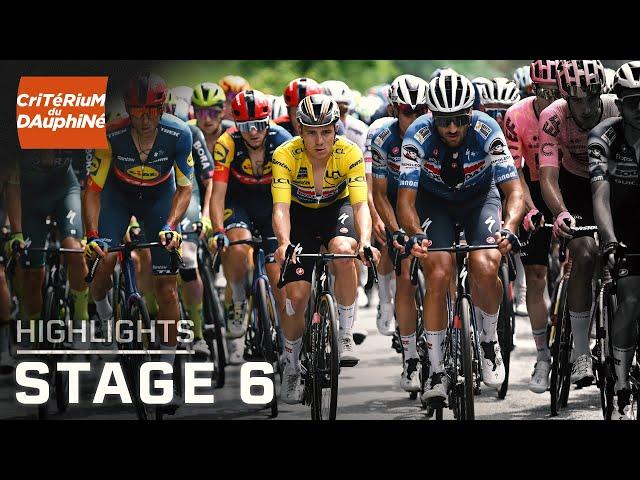 Critérium du Dauphiné 2024, Stage 6 | EXTENDED HIGHLIGHTS | 6/7/2024 | Cycling on NBC Sports