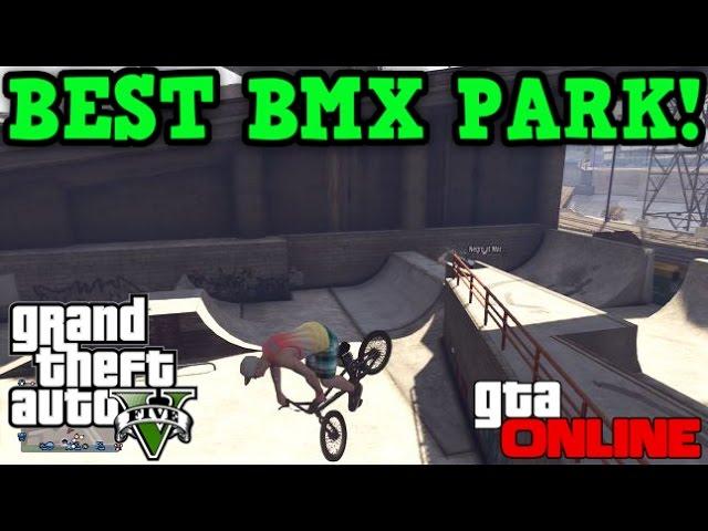 GTA 5 Online - BEST BMX/SKATE PARK! - Great for tricks!