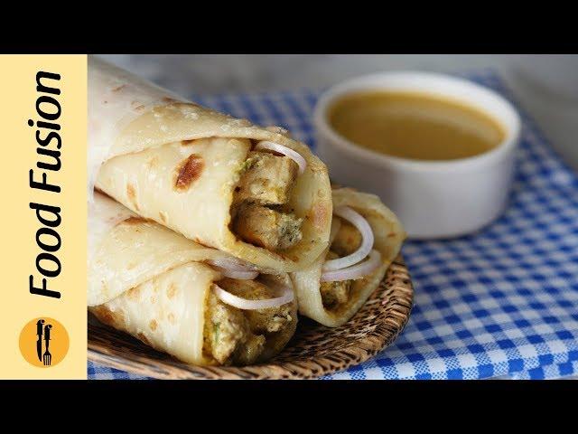 Chicken Chutney Paratha Roll Recipe By Food Fusion