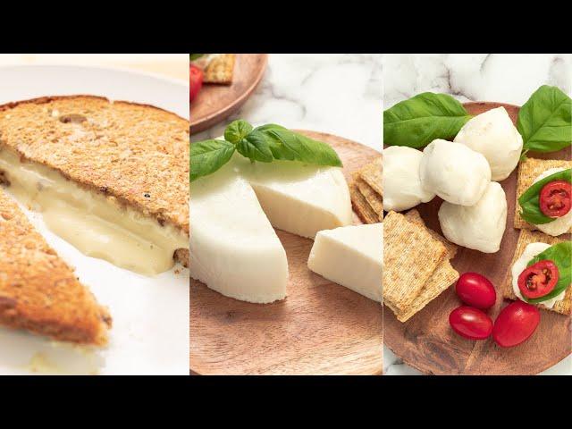 VEGAN MOZZARELLA CHEESE OIL-FREE RECIPE |Easy, Stretchy, Creamy, Gluten-Free|