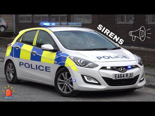 Police siren and horn sounds   (Police cars going to emergency calls) 