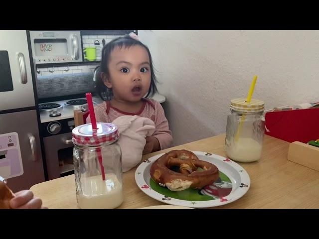 Thirdy and Alli Having Breakfast