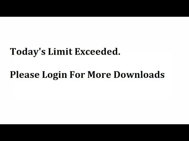 How to Solve Download Limit Exceeded! Problem On KhaDishNetwork?