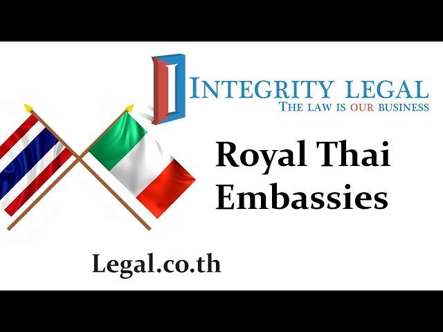 The Royal Thai Embassy in Rome, Republic of Italy