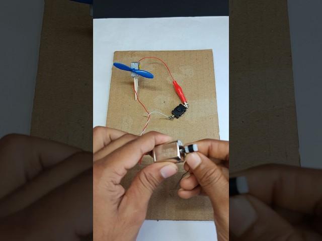 Converting Kinetic Energy into Electricity Using a DC Motor | #shorts #dcmotor