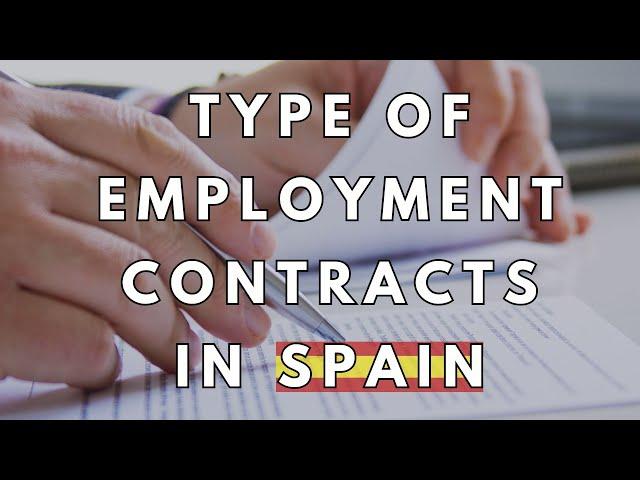 Type of employment Contracts in Spain