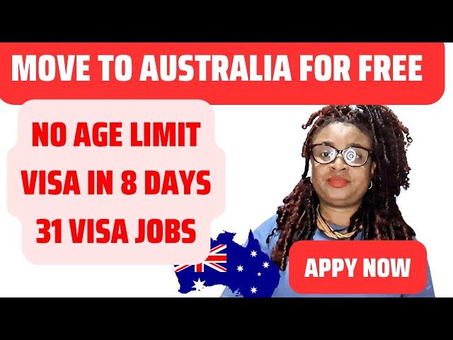 31 CURRENT VISA SPONSORSHIP JOP IN AUSTRALIA, NO AGE LIMIT, FAST TRACK VISA, APPLY NOW !!