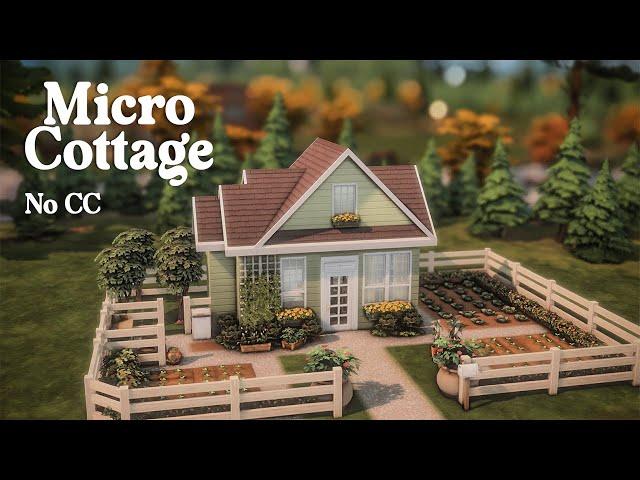 Micro Cottage  Sims 4 Speed Build with Lofi (No Talking)