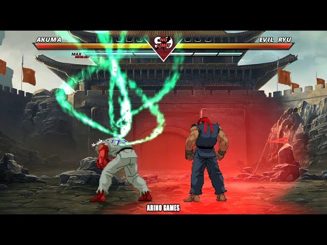 SHIN AKUMA VS EVIL RYU! ARINO GAMES BEST FIGHT!