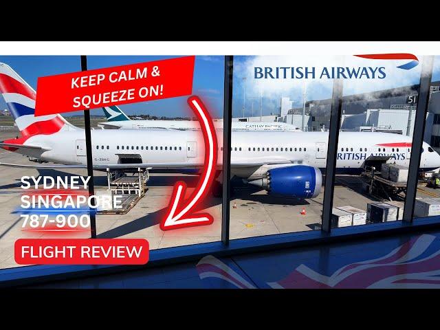 Fly with me! BRITISH AIRWAYS - Sydney to Singapore - Economy Trip Review - 787-900