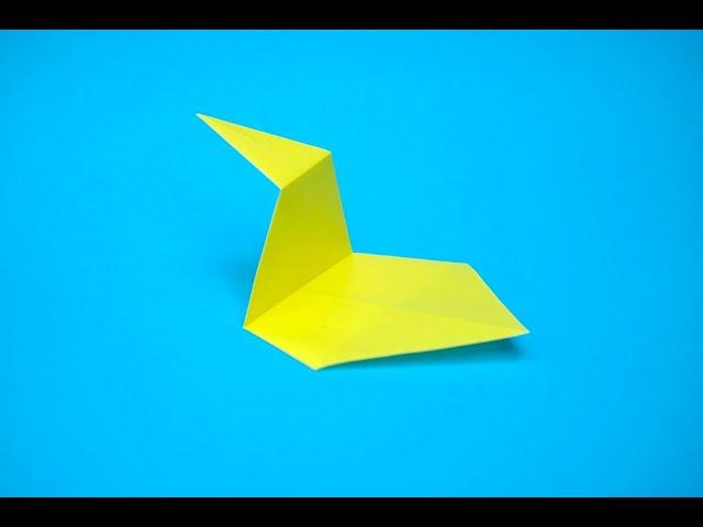 Origami Tabletop Racing Duck. Original Story-gami by Michael G. LaFosse.