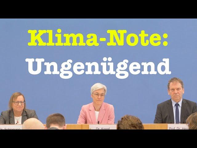 Expertenrat für Klimafragen über deutsche Treibhausgas-Emissionen 2022 | BPK 17. April 2023