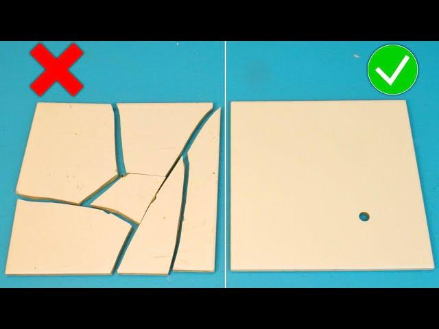 How To Drill Tiles Without Breaking Them! No One Knows This Secret