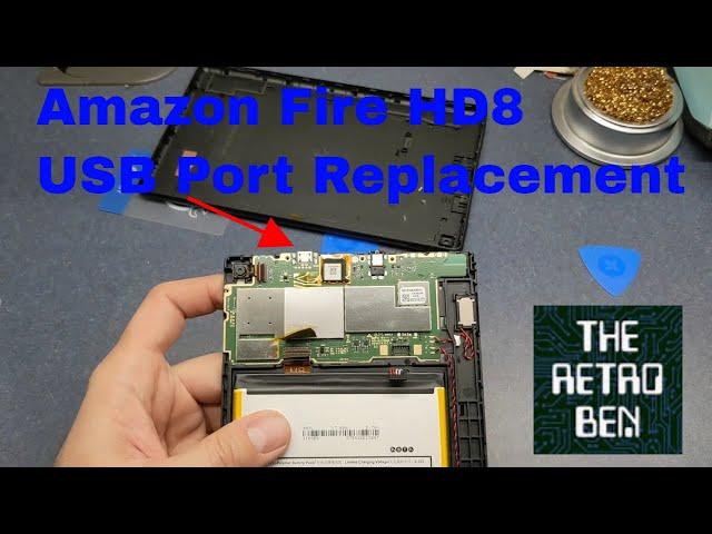 Amazon Fire HD 8 Tablet 8th Gen Usb port Fix replacement