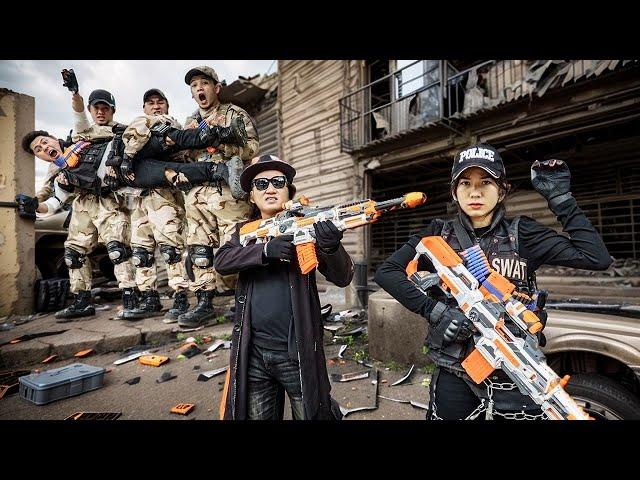 LTT Game Nerf War : SWAT Team and SEAL Heroes X Nerf Guns Race to Get the Money Back!
