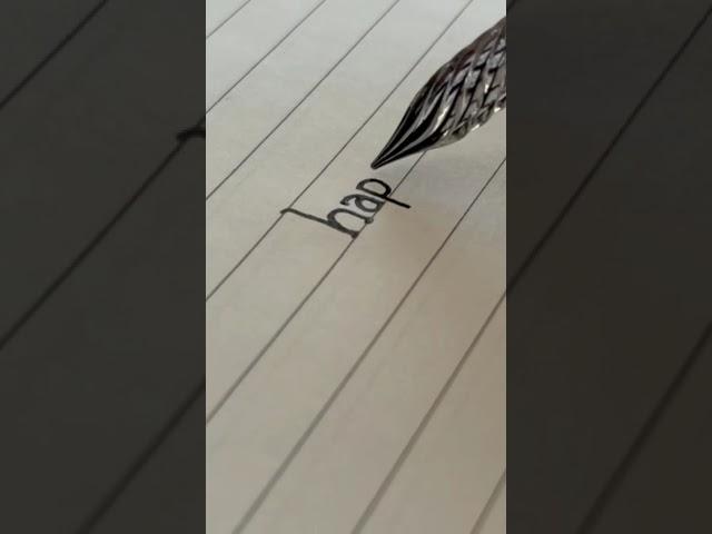 Beautiful english handwriting