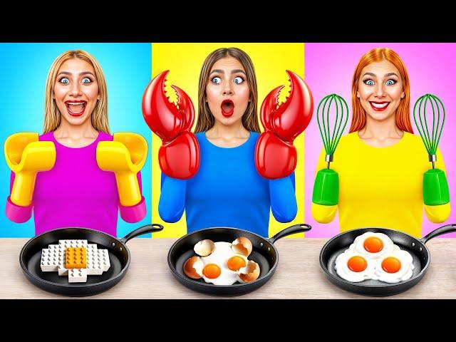 Кулинарный Челлендж | Готовим Забавными Руками от Multi DO Challenge