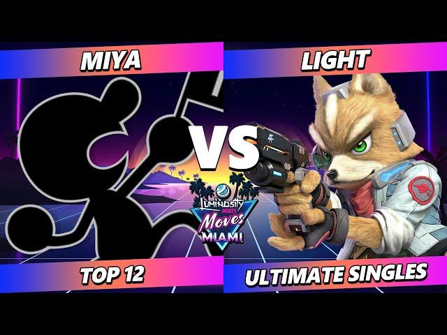 LMM Miami 2024 - Miya (Game & Watch) Vs. Light (Fox) Smash Ultimate - SSBU