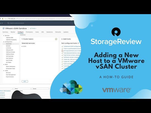 How to Add a New Host to a VMware vSAN Cluster