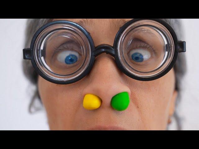 Super Granny fail - M&M`s Stuck in nose funny story!